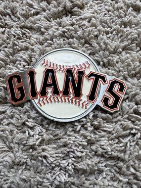 Vintage San Francisco Giants Belt Buckle with Hologram Accent